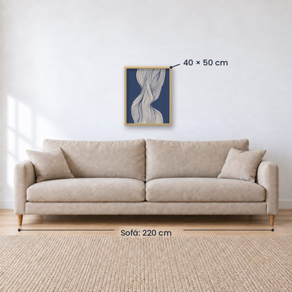 Cuadro Decorativo Azul como el mar AZUL II