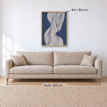 Cuadro Decorativo Azul como el mar AZUL II