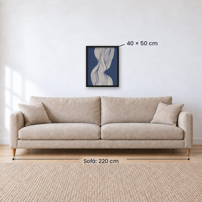 Cuadro Decorativo Azul como el mar AZUL II