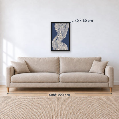 Cuadro Decorativo Azul como el mar AZUL II