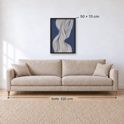 Cuadro Decorativo Azul como el mar AZUL II