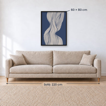 Cuadro Decorativo Azul como el mar AZUL II