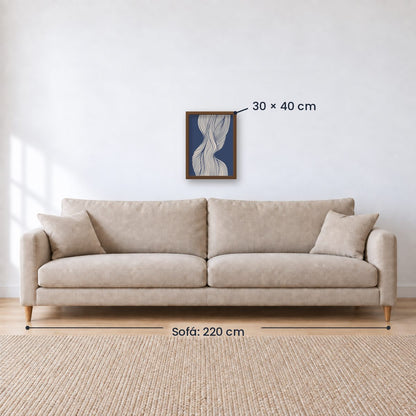 Cuadro Decorativo Azul como el mar AZUL II