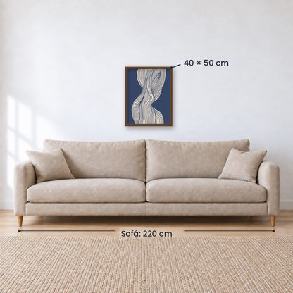 Cuadro Decorativo Azul como el mar AZUL II