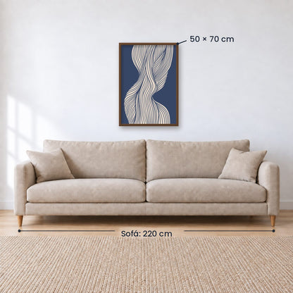 Cuadro Decorativo Azul como el mar AZUL II