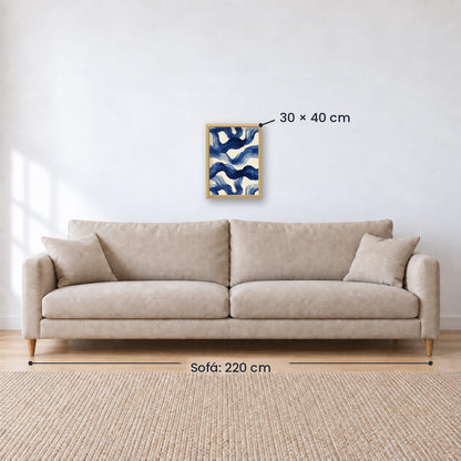 Cuadro Decorativo Azul como el mar AZUL III
