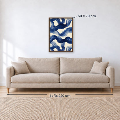 Cuadro Decorativo Azul como el mar AZUL III