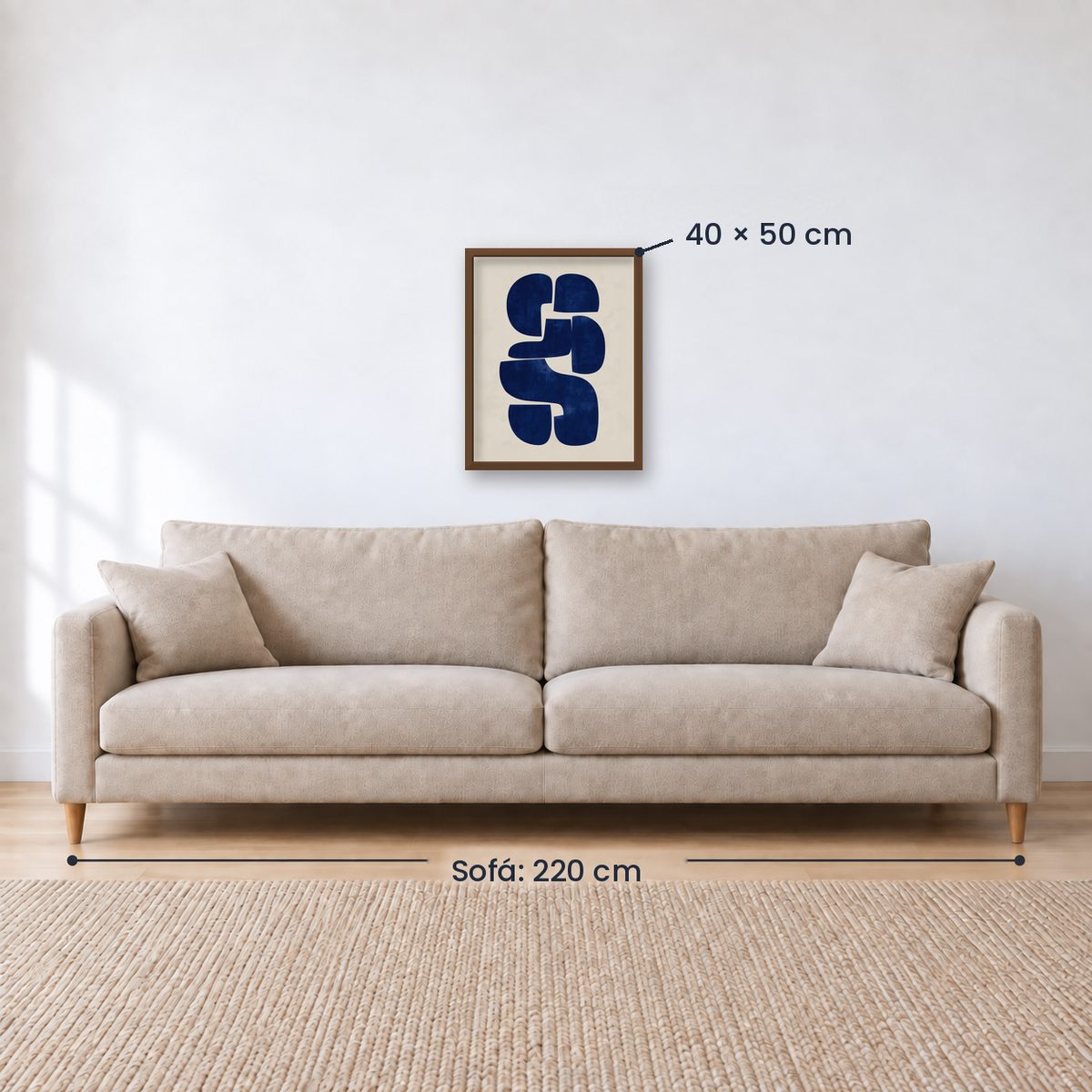 Cuadro Decorativo Azul como el mar AZUL V