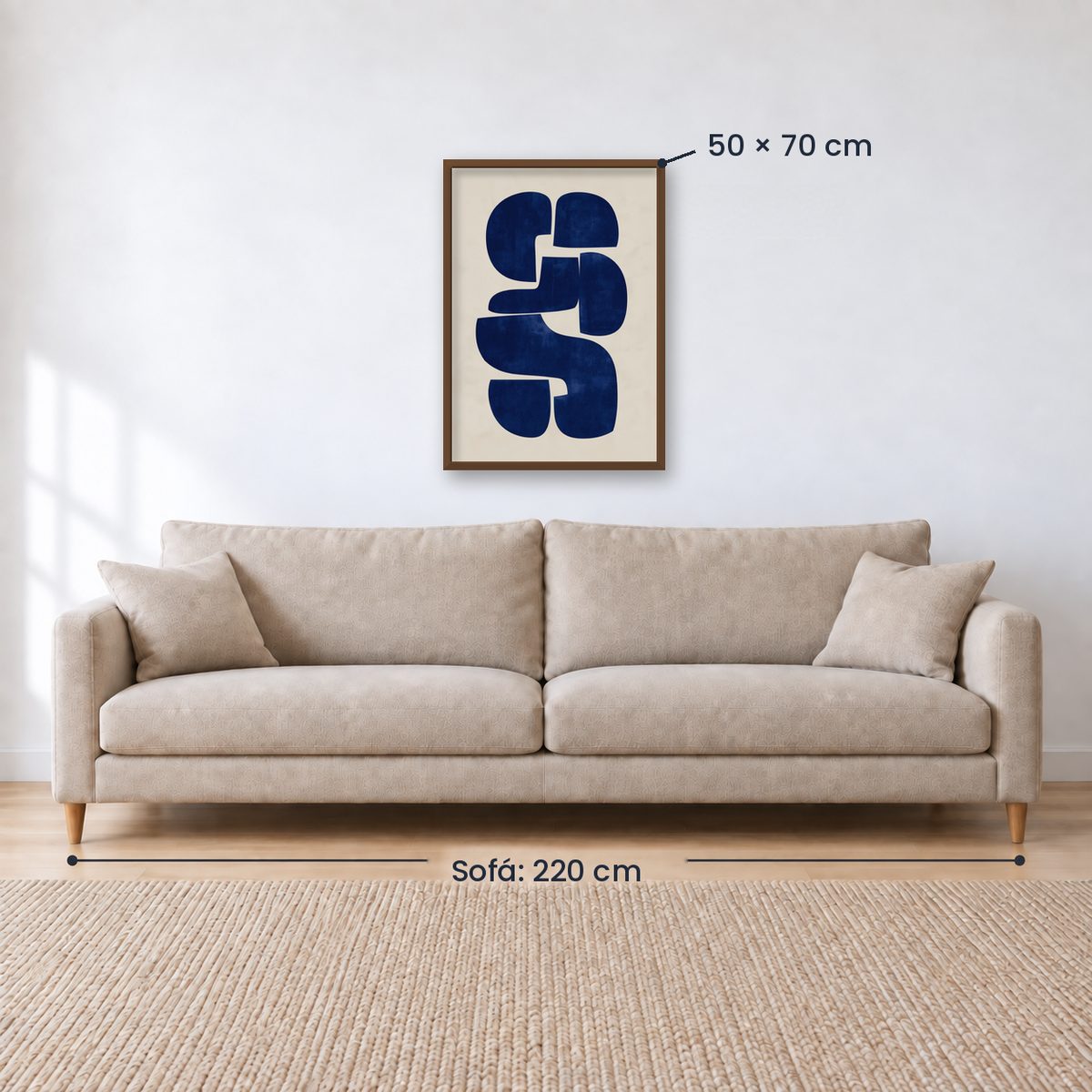 Cuadro Decorativo Azul como el mar AZUL V