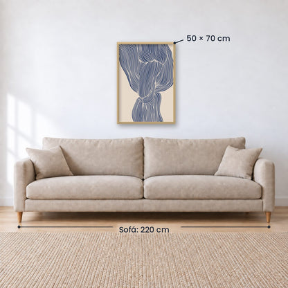 Cuadro Decorativo Azul como el mar AZUL VI