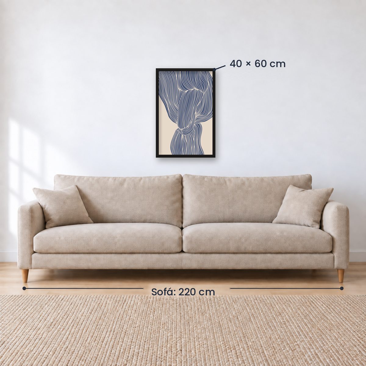 Cuadro Decorativo Azul como el mar AZUL VI