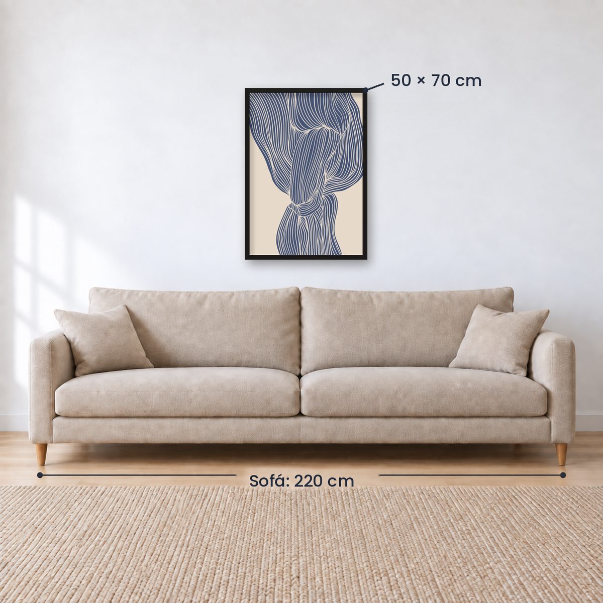 Cuadro Decorativo Azul como el mar AZUL VI