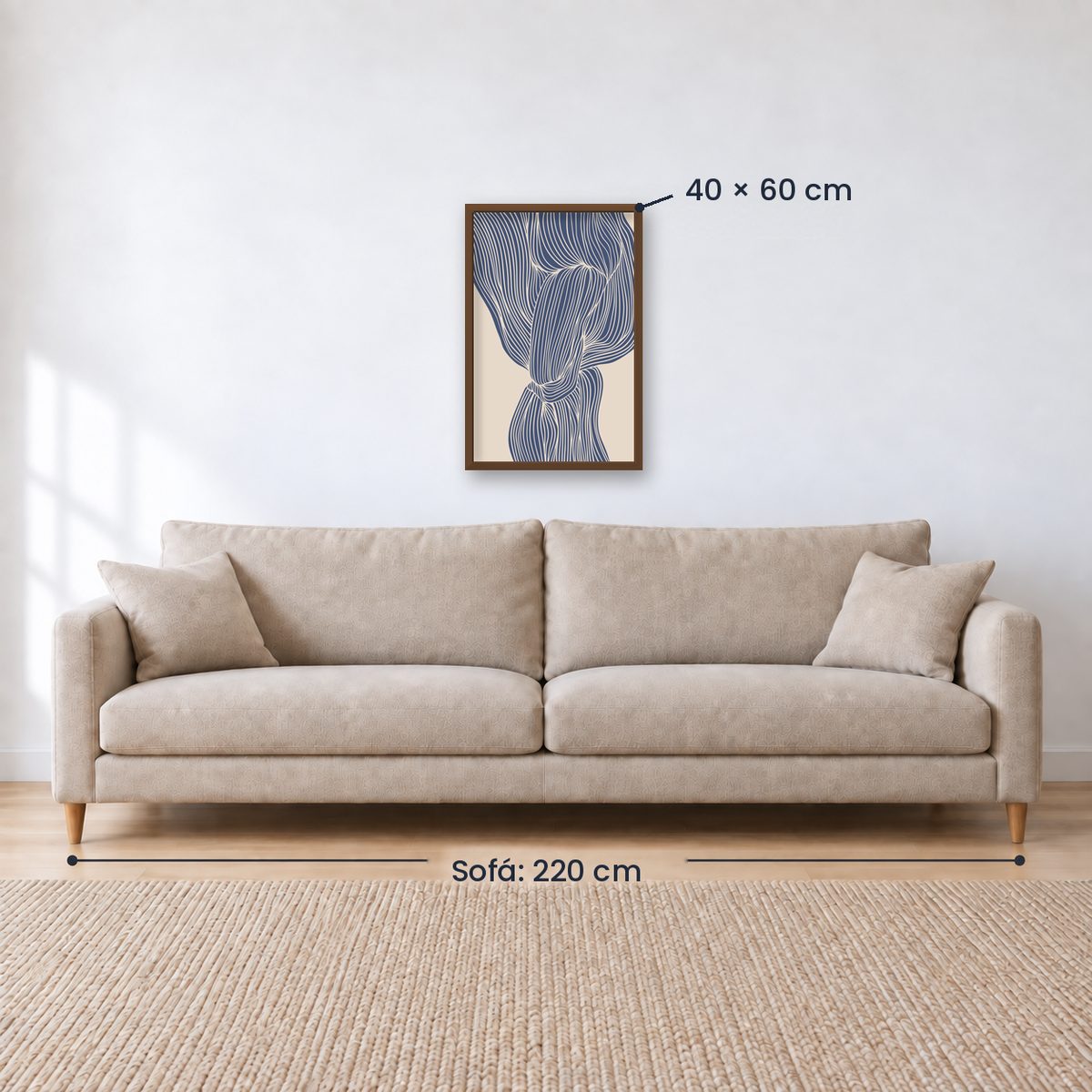 Cuadro Decorativo Azul como el mar AZUL VI