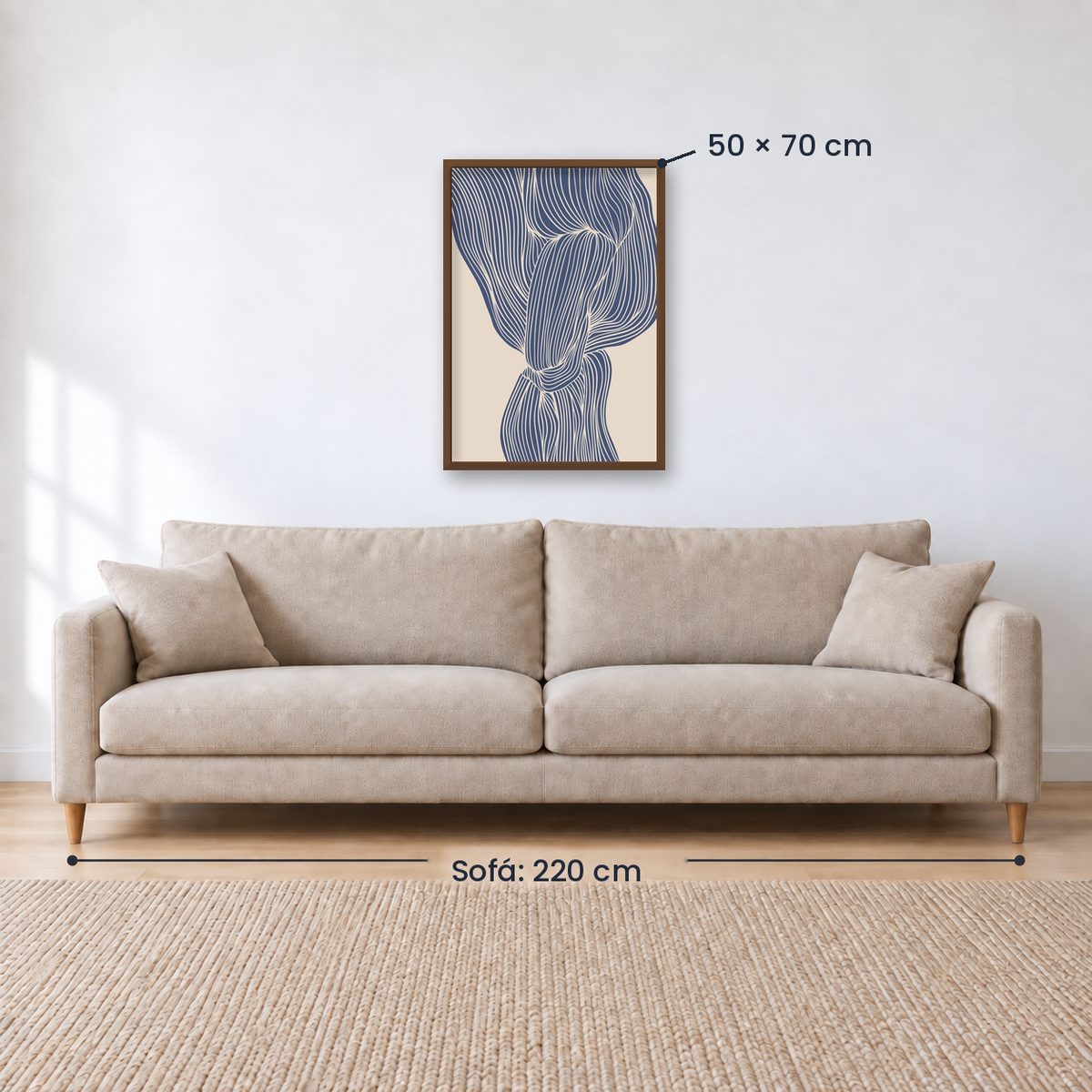 Cuadro Decorativo Azul como el mar AZUL VI