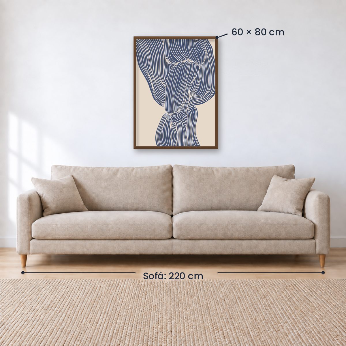 Cuadro Decorativo Azul como el mar AZUL VI