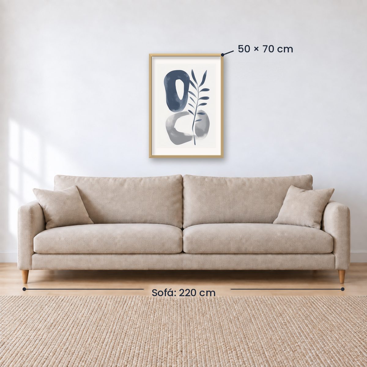Cuadro Decorativo Azul como el mar AZUL VIII