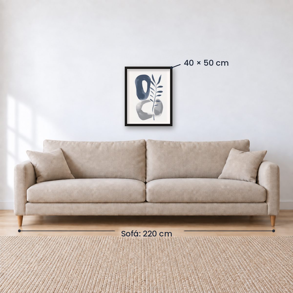 Cuadro Decorativo Azul como el mar AZUL VIII