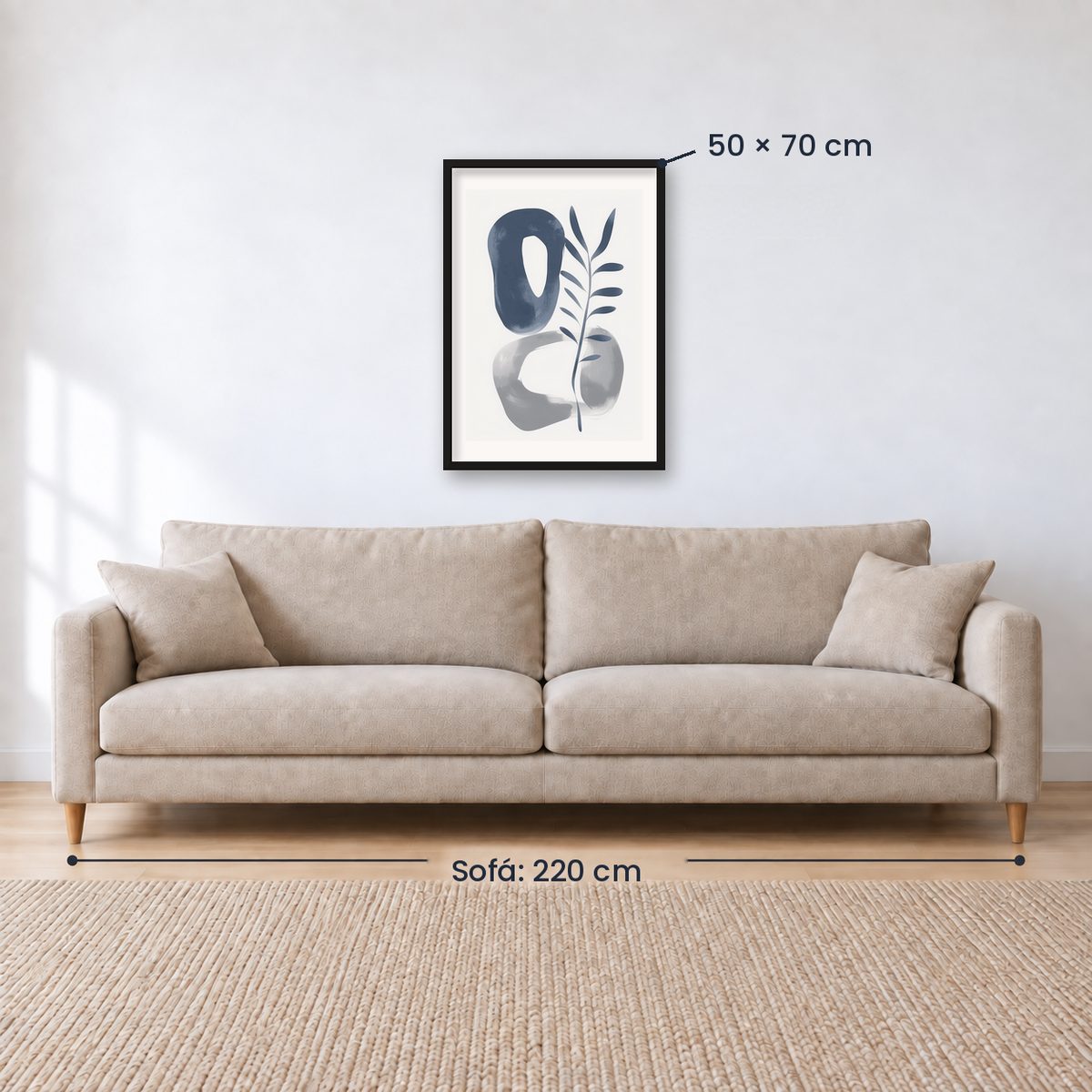 Cuadro Decorativo Azul como el mar AZUL VIII