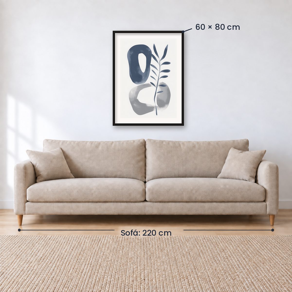 Cuadro Decorativo Azul como el mar AZUL VIII