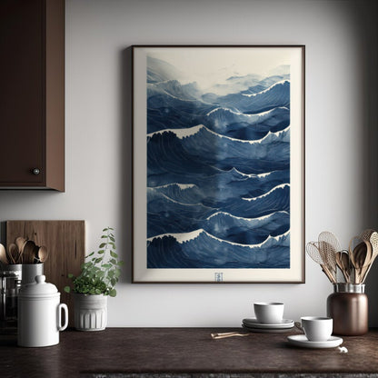 Cuadro Decorativo Azul como el mar AZUL X
