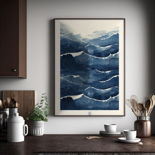 Cuadro Decorativo Azul como el mar AZUL X