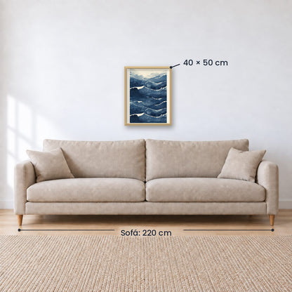 Cuadro Decorativo Azul como el mar AZUL X
