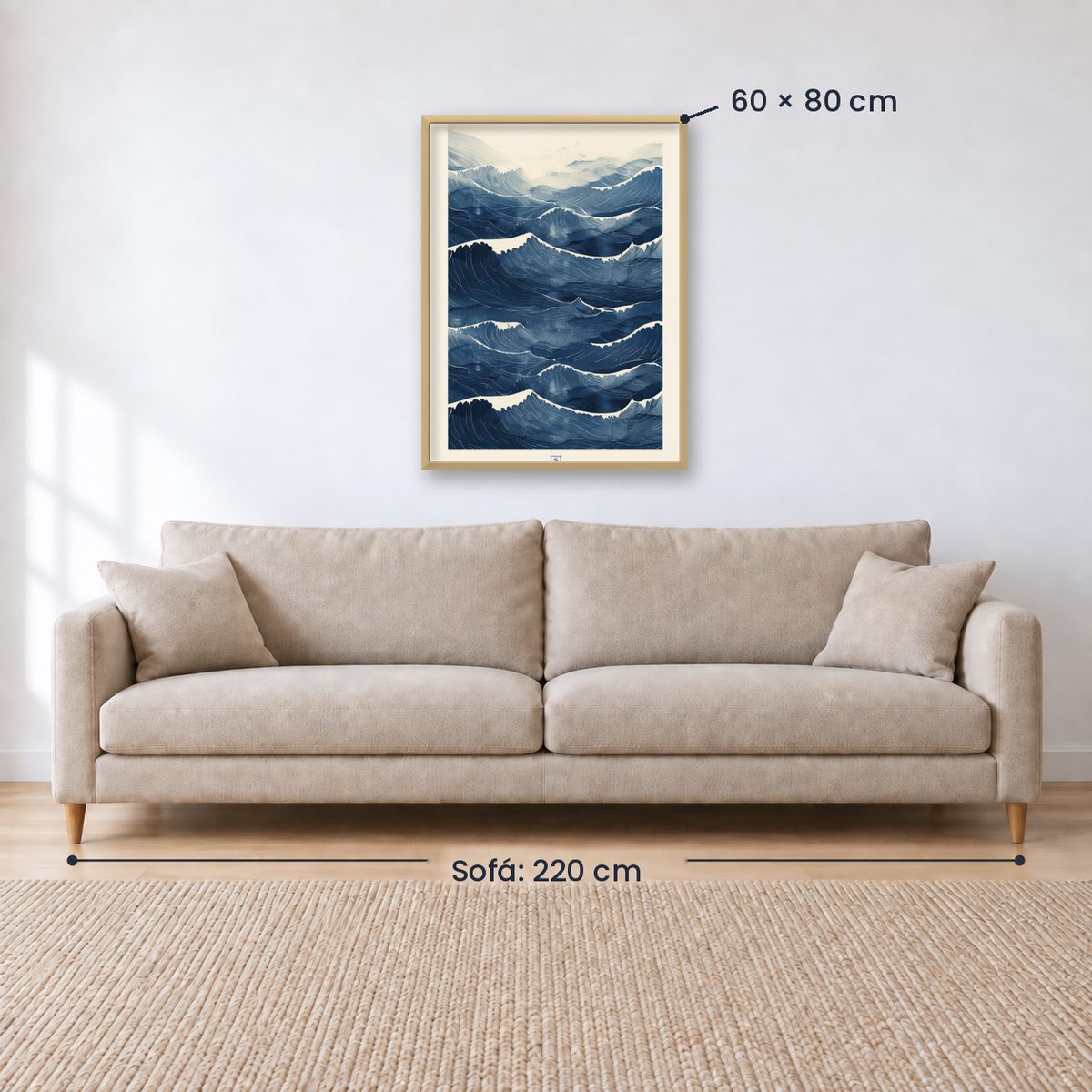 Cuadro Decorativo Azul como el mar AZUL X