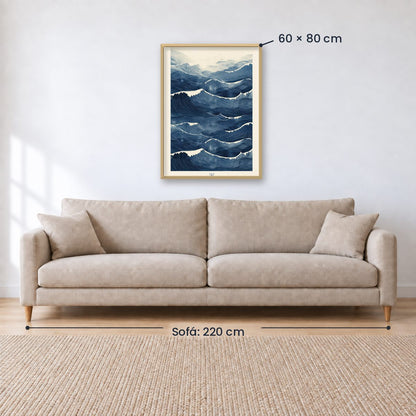 Cuadro Decorativo Azul como el mar AZUL X