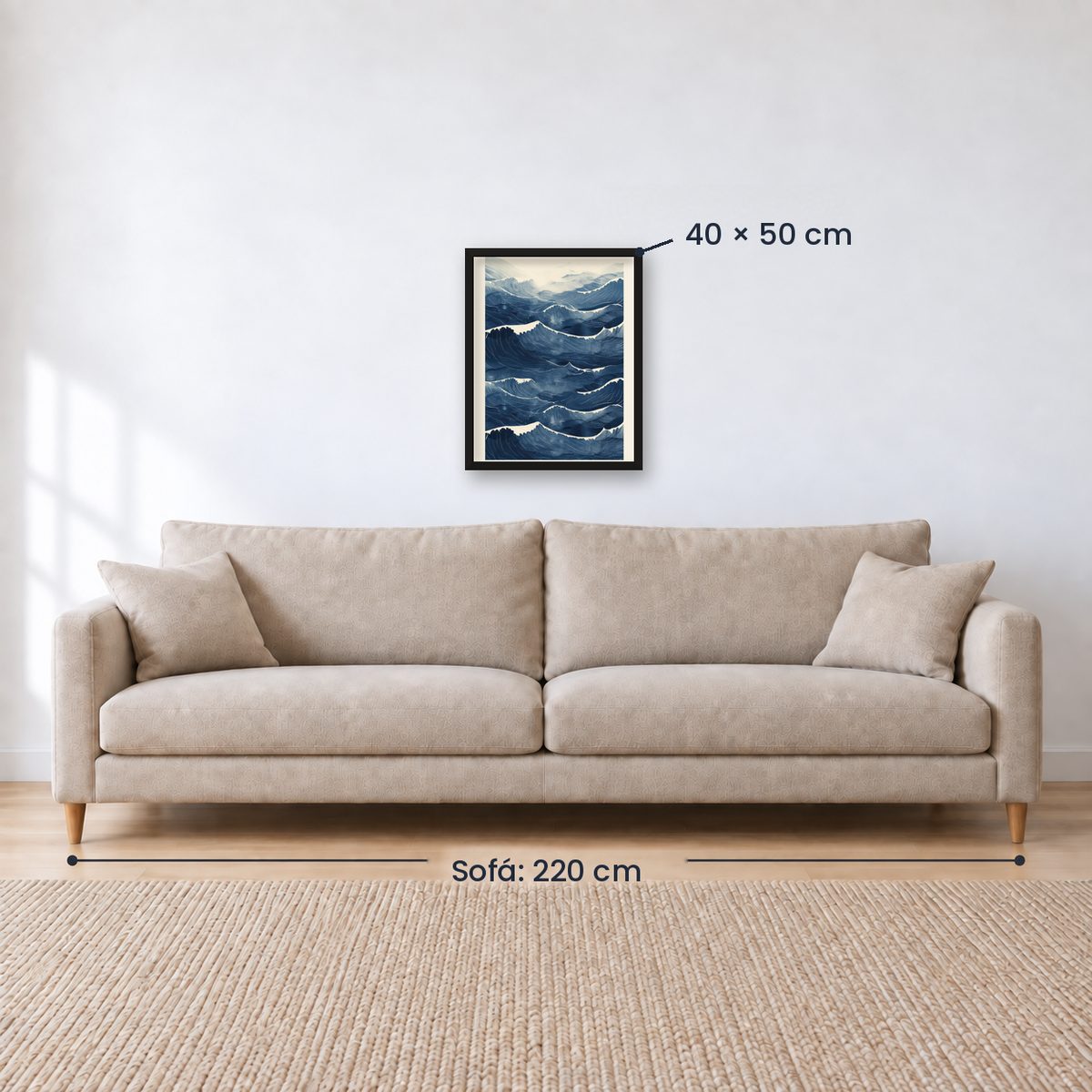 Cuadro Decorativo Azul como el mar AZUL X