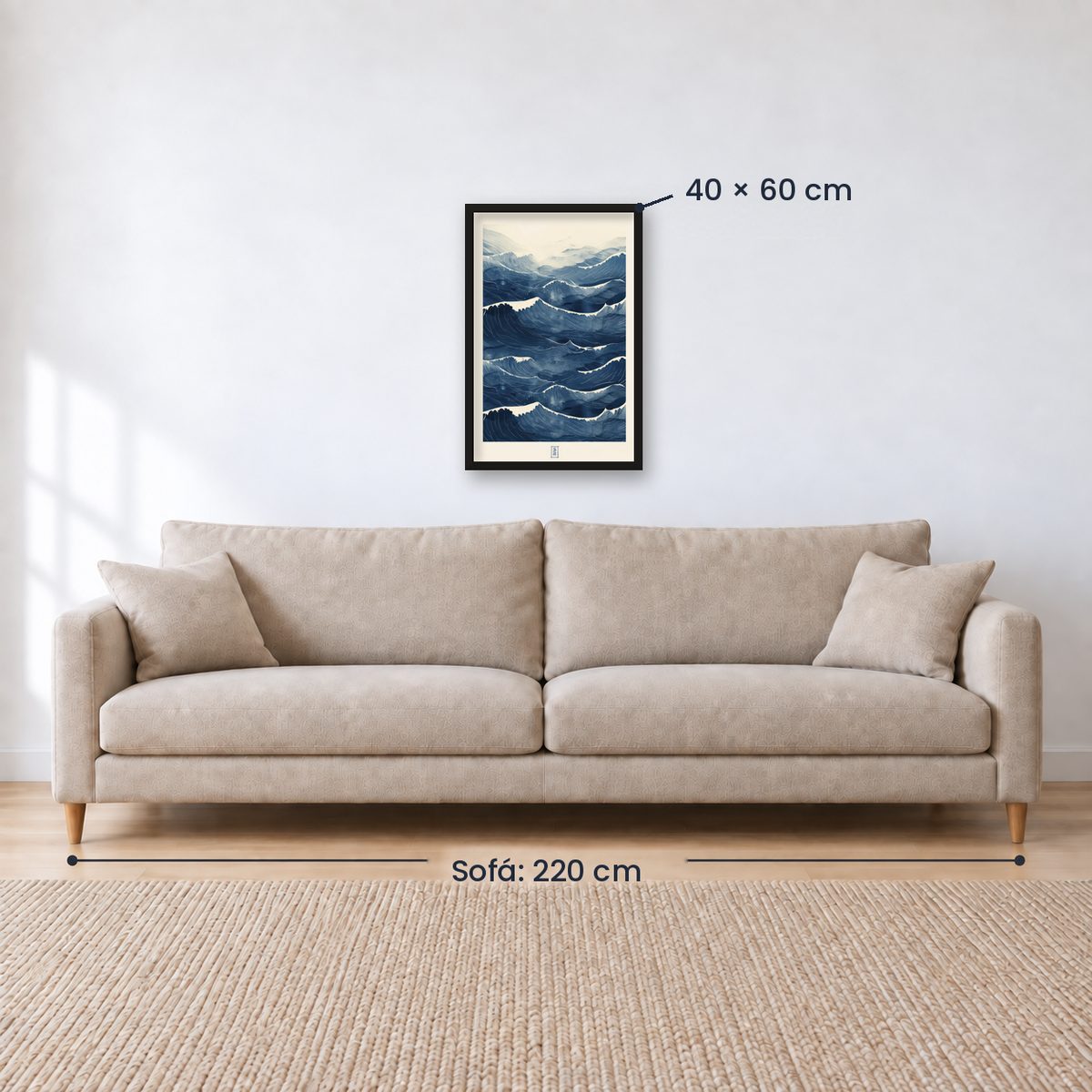 Cuadro Decorativo Azul como el mar AZUL X
