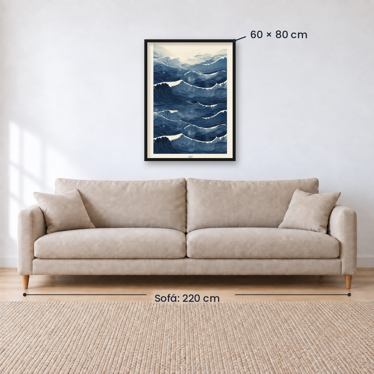Cuadro Decorativo Azul como el mar AZUL X