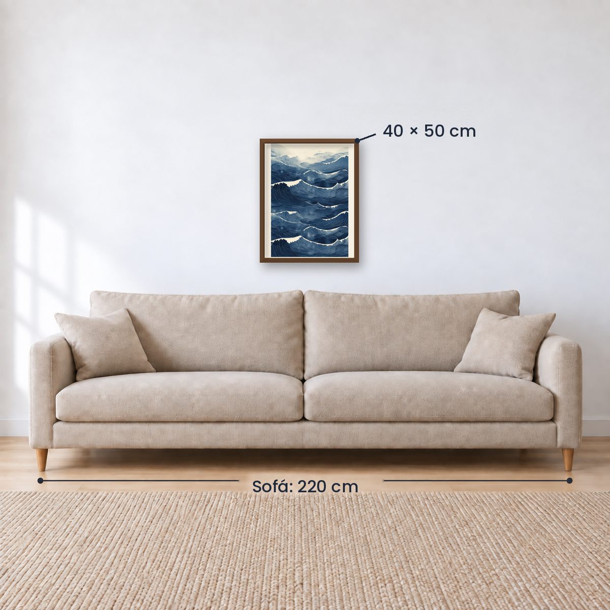 Cuadro Decorativo Azul como el mar AZUL X
