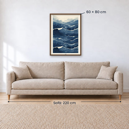 Cuadro Decorativo Azul como el mar AZUL X
