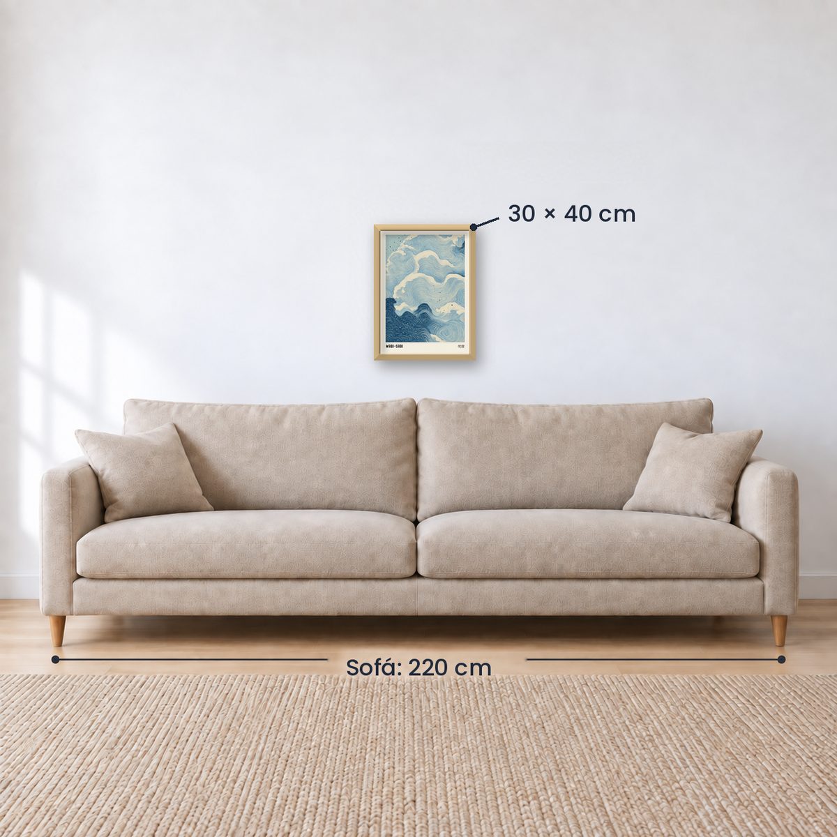Cuadro Decorativo Azul como el mar AZUL XI