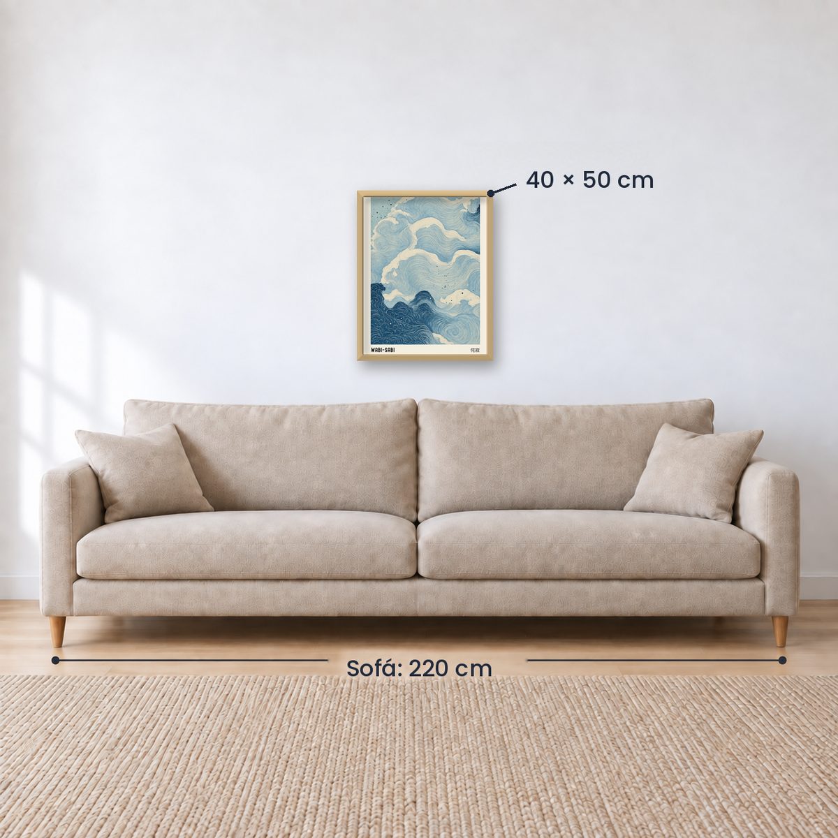 Cuadro Decorativo Azul como el mar AZUL XI