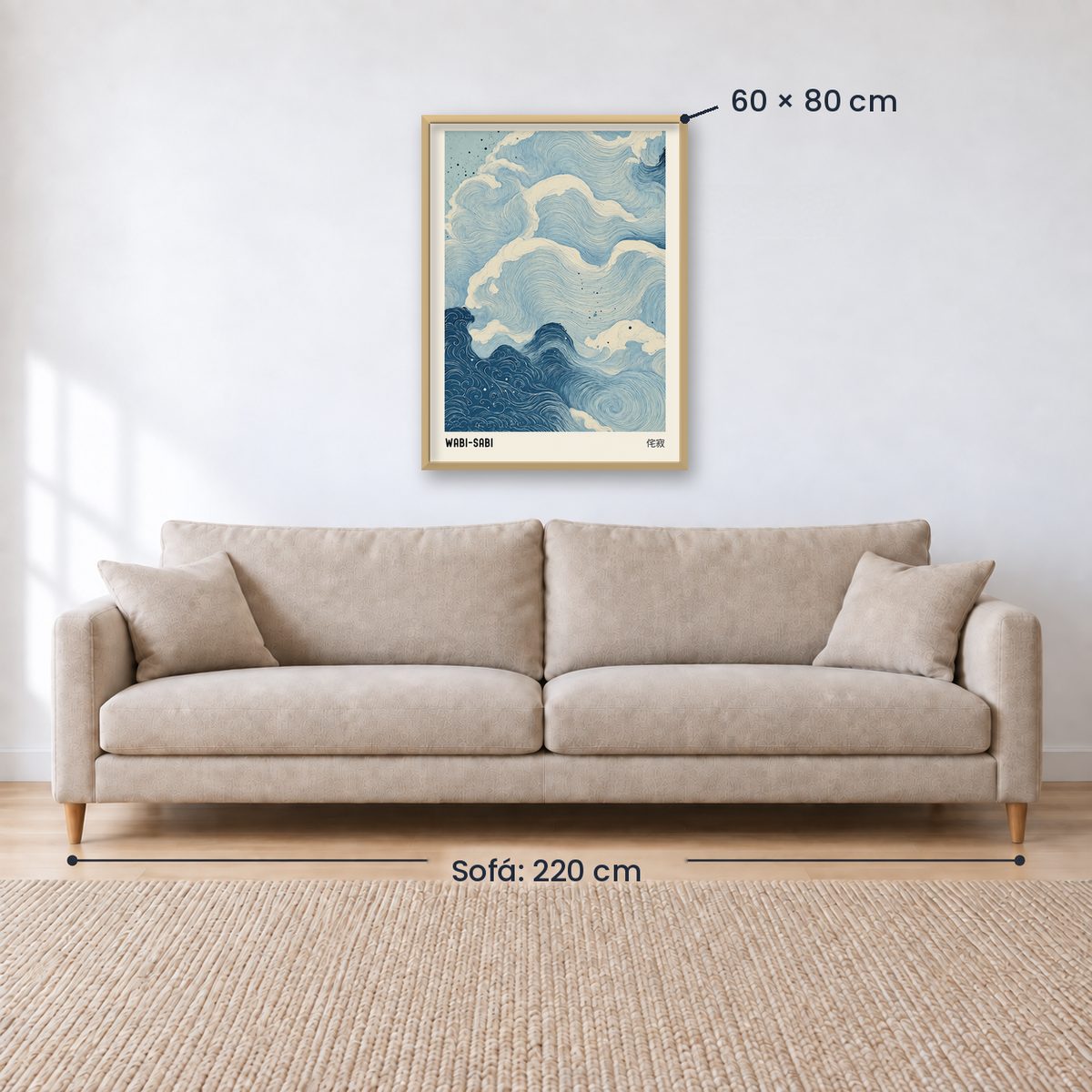 Cuadro Decorativo Azul como el mar AZUL XI