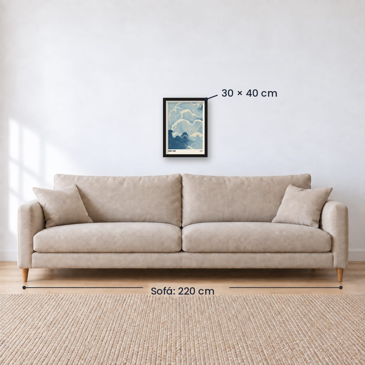 Cuadro Decorativo Azul como el mar AZUL XI