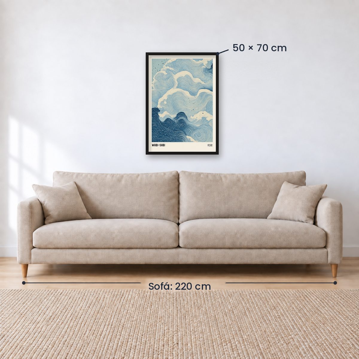 Cuadro Decorativo Azul como el mar AZUL XI