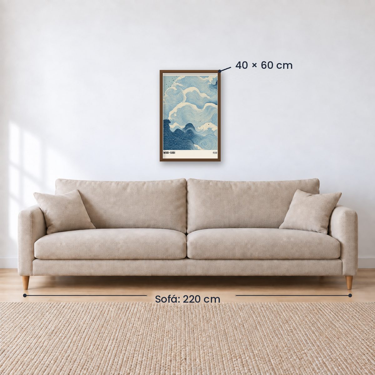 Cuadro Decorativo Azul como el mar AZUL XI