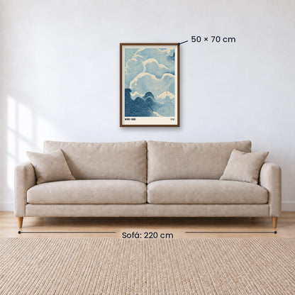 Cuadro Decorativo Azul como el mar AZUL XI