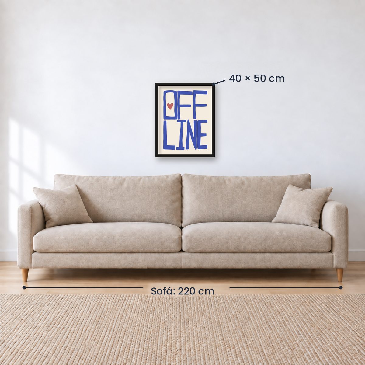 Cuadro Decorativo Azul como el mar AZUL XII