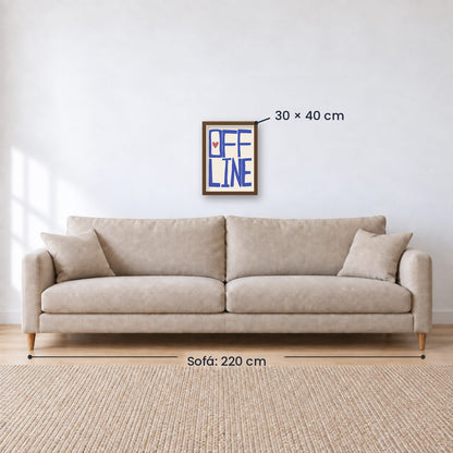 Cuadro Decorativo Azul como el mar AZUL XII