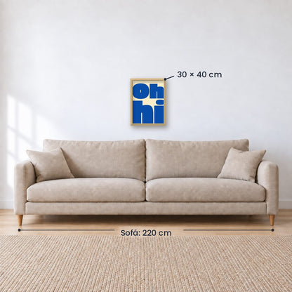 Cuadro Decorativo Azul como el mar AZUL XIII