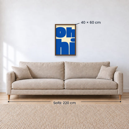 Cuadro Decorativo Azul como el mar AZUL XIII