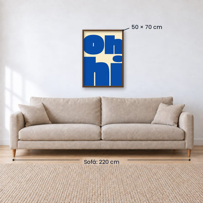Cuadro Decorativo Azul como el mar AZUL XIII