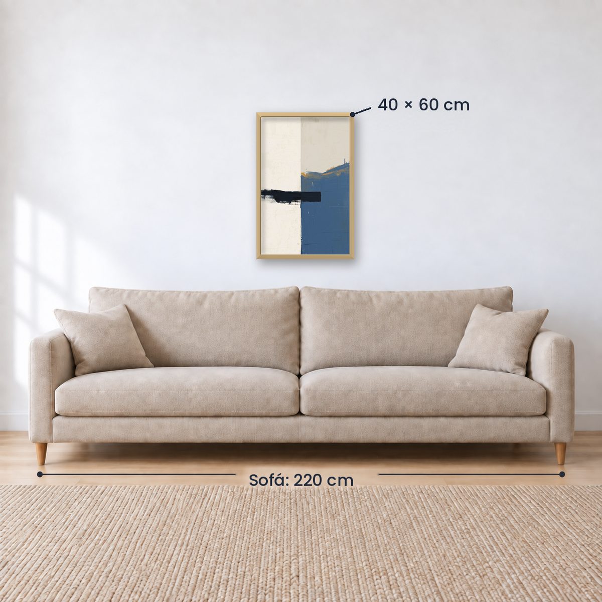 Cuadro Decorativo Azul como el mar AZUL XIX