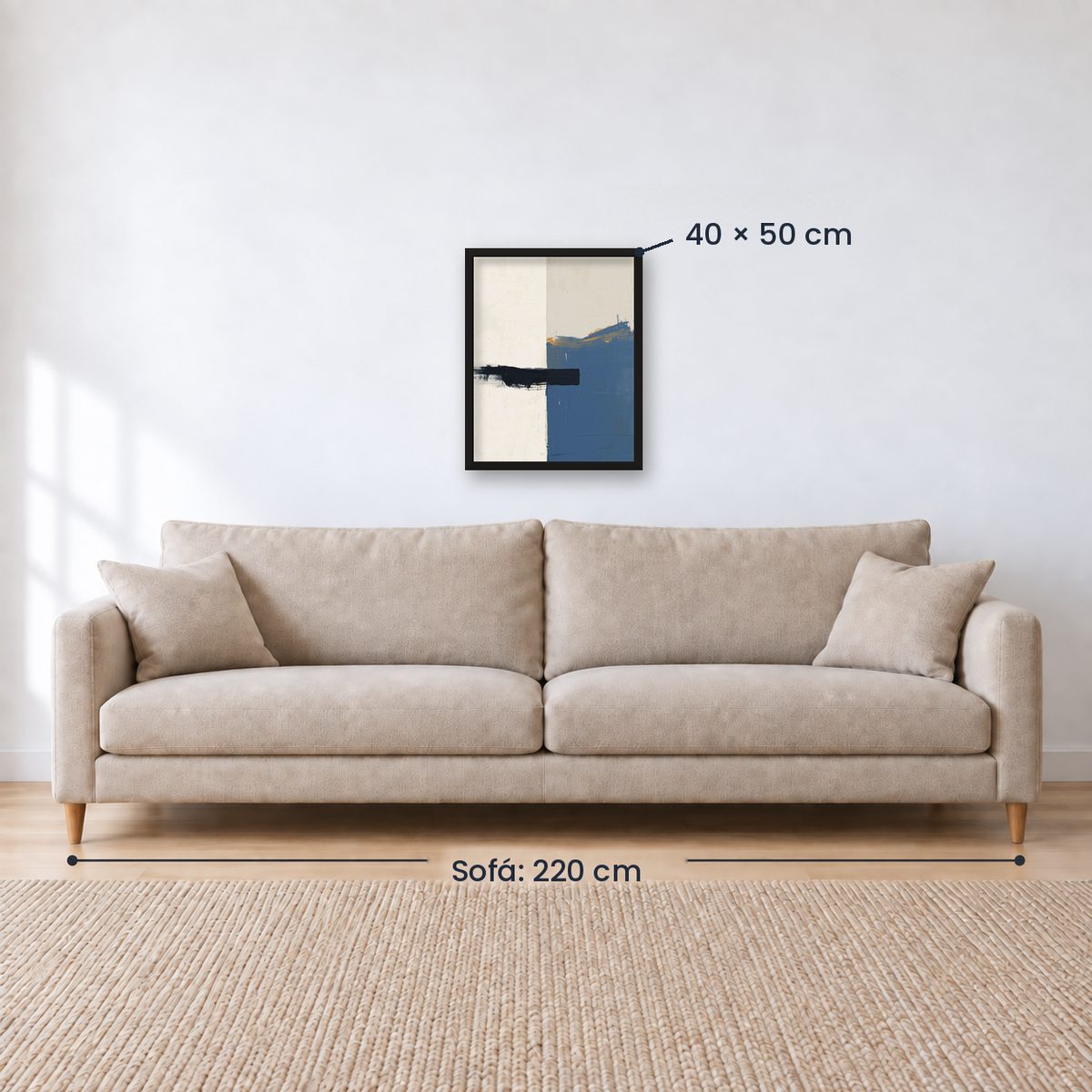 Cuadro Decorativo Azul como el mar AZUL XIX