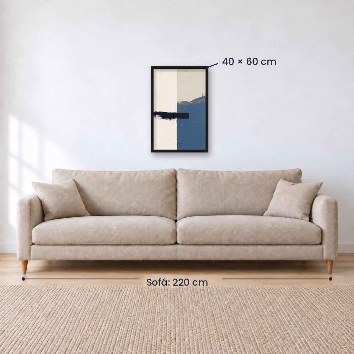 Cuadro Decorativo Azul como el mar AZUL XIX