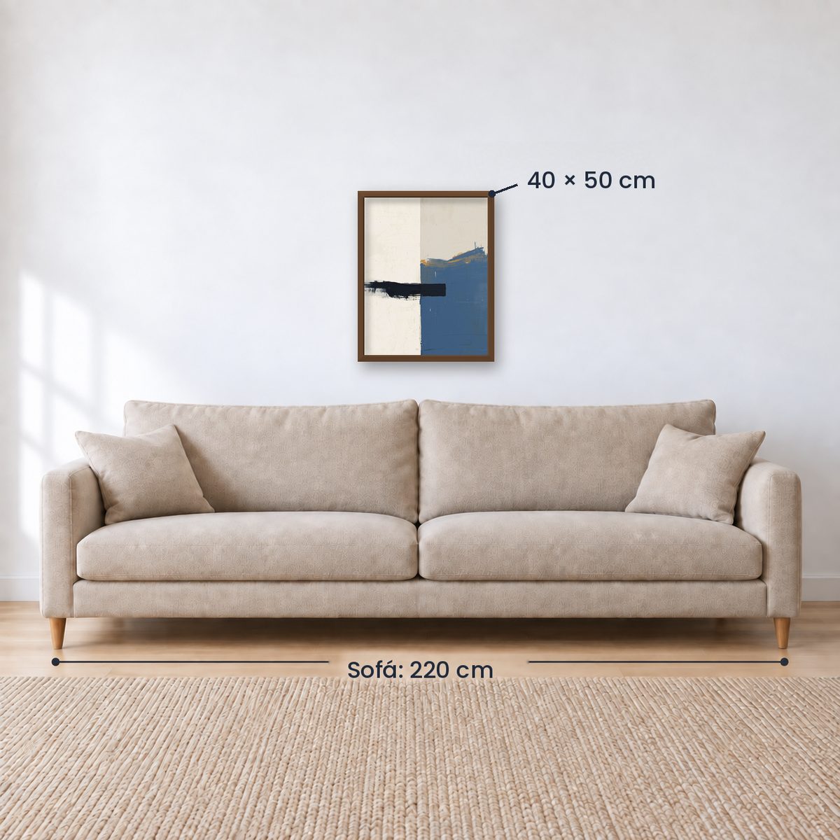 Cuadro Decorativo Azul como el mar AZUL XIX