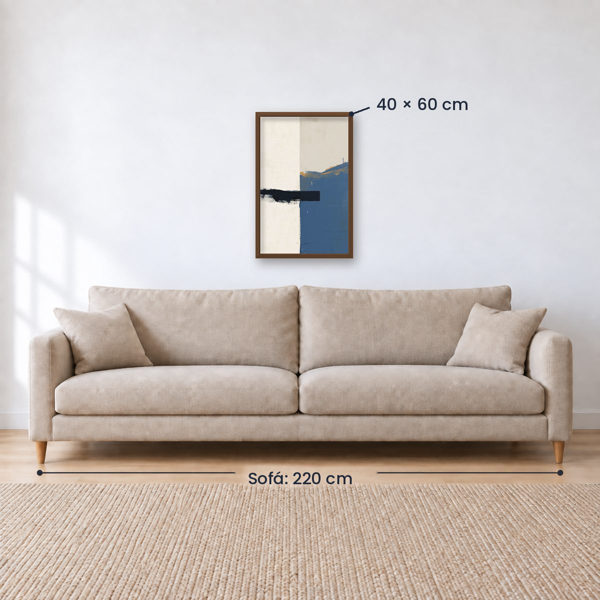 Cuadro Decorativo Azul como el mar AZUL XIX